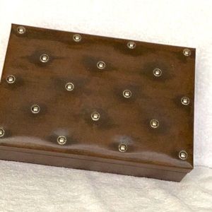 Vintage Swedish Men’s Jewelry Box with Swedish Markings Size 10 x 7